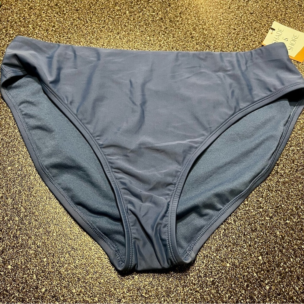 ❤️3/$15 Shade & Shore Women's Blue Bikini Bottom (XL)